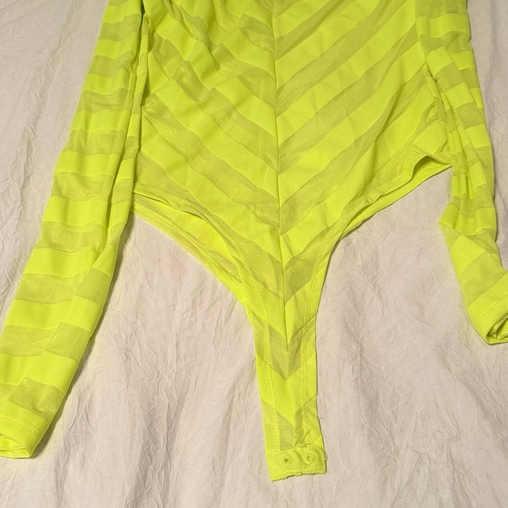 Haute Monde Neon Yellow Women’s Bodysuit